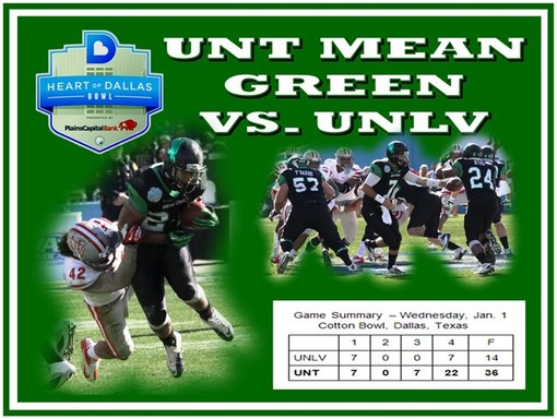 UNT vs. UNLV -- Heart of Dallas Bowl -- Jan. 1